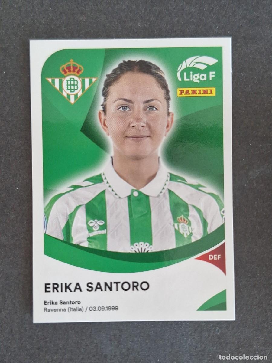 Cromos de f&uacute;tbol: L1 ERIKA SANTORO REAL BETIS FEMINAS 66 PANINI LIGA F 2024 2025 24 25 SIN PEGAR NUNCA PEGADO