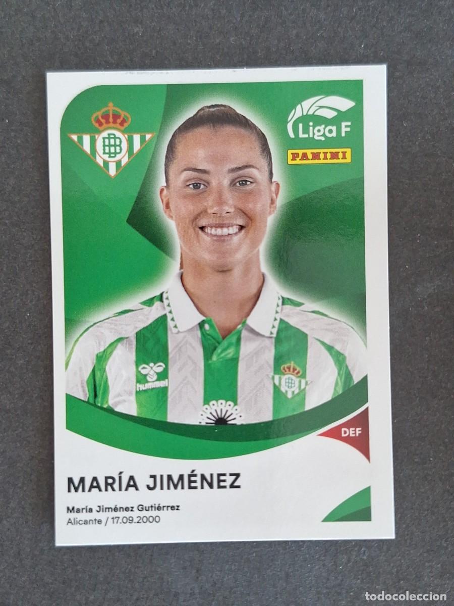 Cromos de f&uacute;tbol: L1 MARIA JIMENEZ REAL BETIS FEMINAS 68 PANINI LIGA F 2024 2025 24 25 SIN PEGAR NUNCA PEGADO