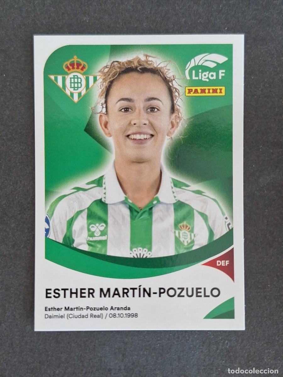 Cromos de f&uacute;tbol: L1 ESTHER MARTIN-POZUELO REAL BETIS FEMINAS 71 PANINI LIGA F 2024 2025 24 25 SIN PEGAR NUNCA PEGADO