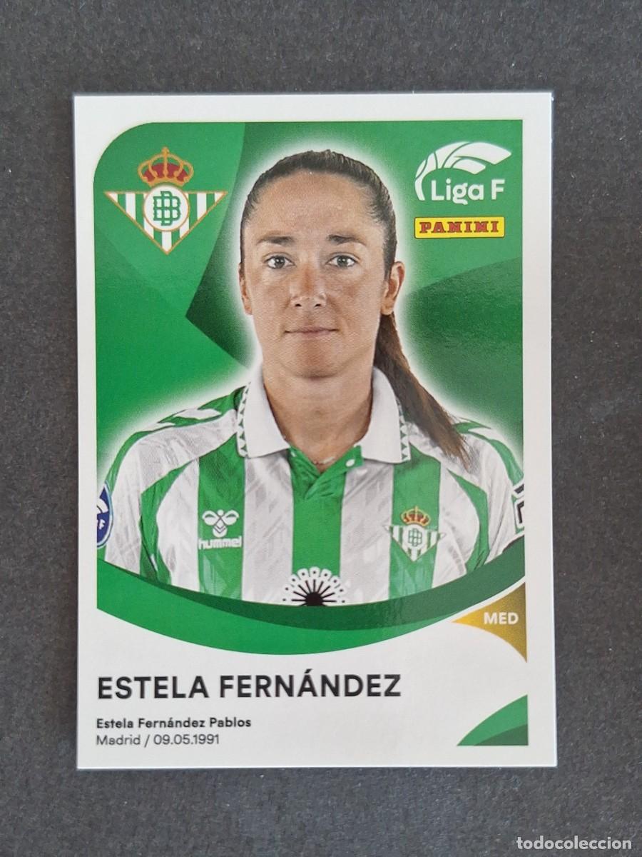 Cromos de f&uacute;tbol: L1 ESTELA FERNANDEZ REAL BETIS FEMINAS 74 PANINI LIGA F 2024 2025 24 25 SIN PEGAR NUNCA PEGADO