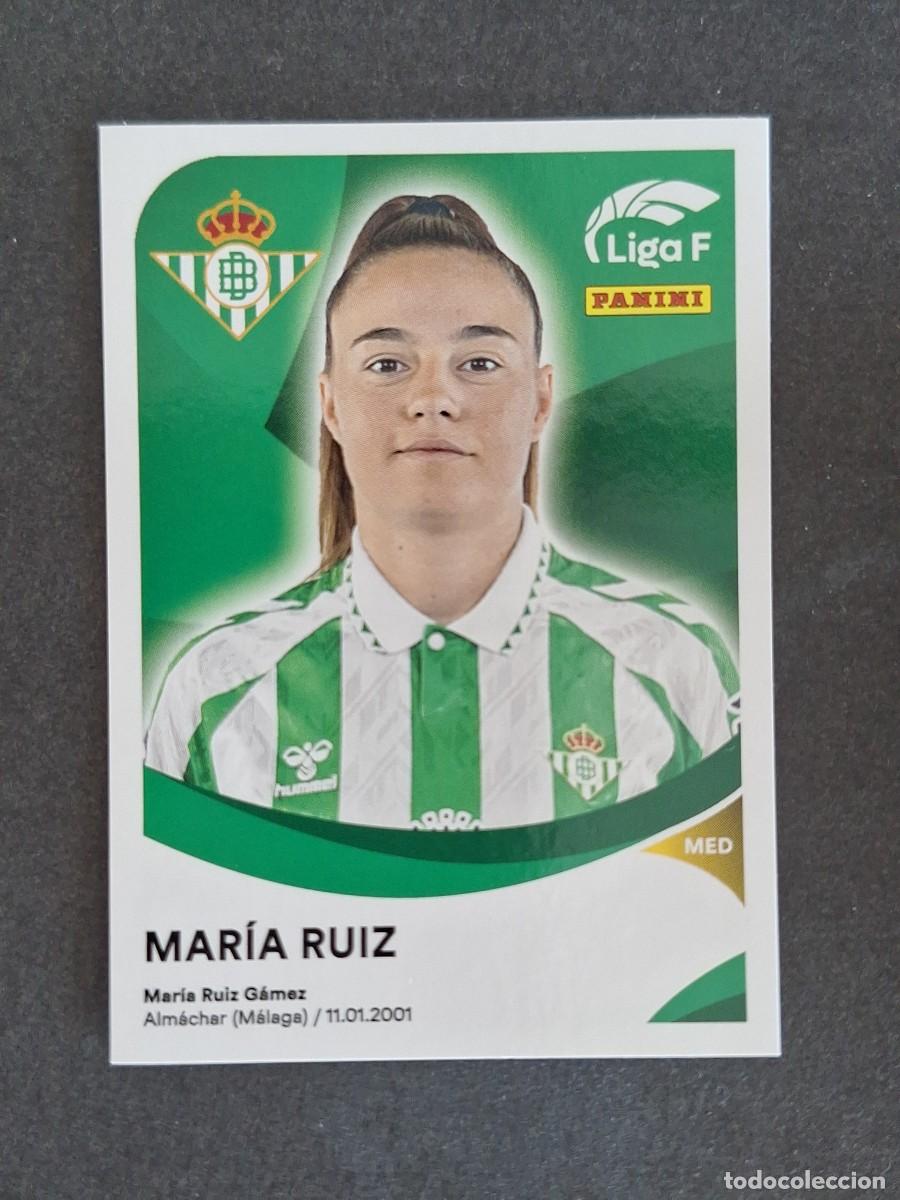 Football Stickers: L1 MARIA RUIZ REAL BETIS FEMINAS 76 PANINI LIGA F 2024 2025 24 25 SIN PEGAR NUNCA PEGADO