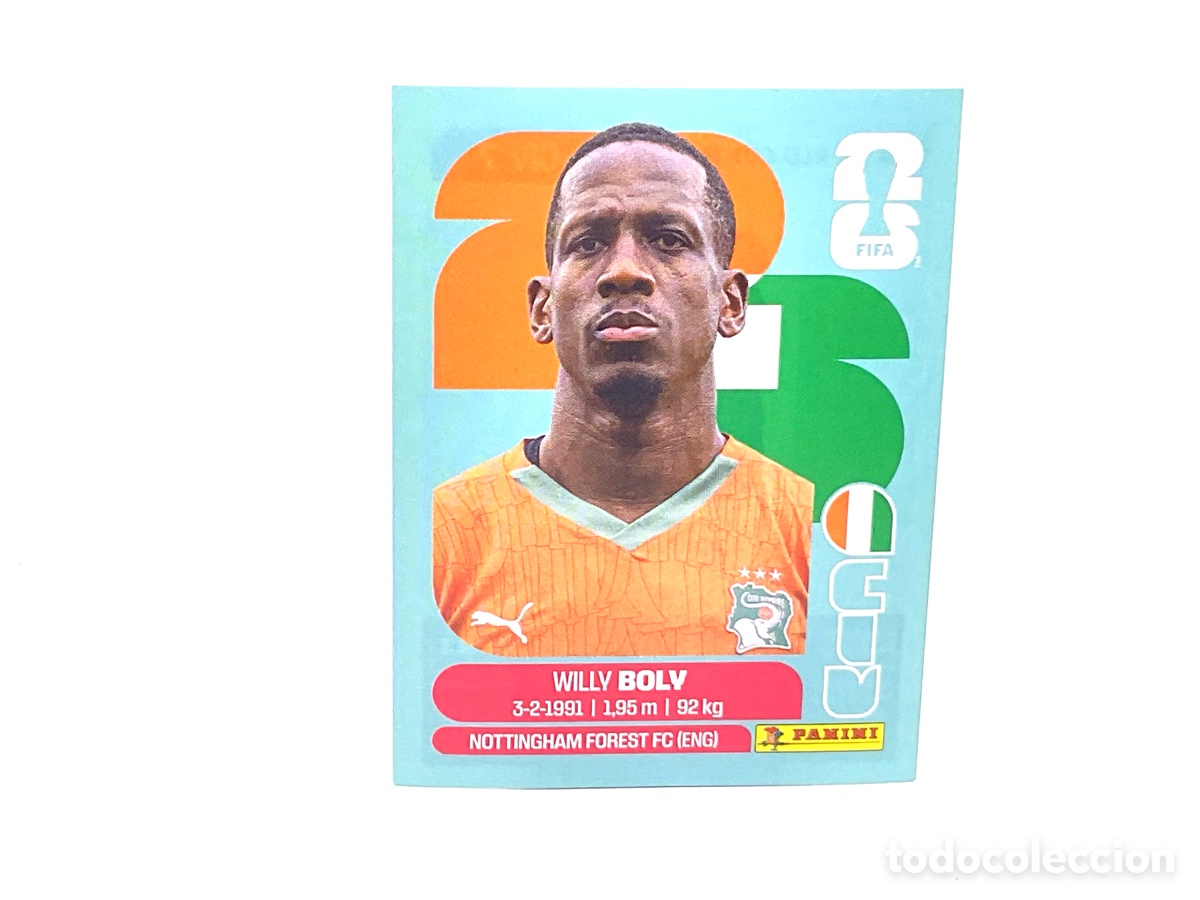 Cartes &agrave; collectionner de Football: COSTA DE MARFIL / CIV. N&ordm; 7. WILLY BOLY . FIFA WORLD CUP 2026.PANINI