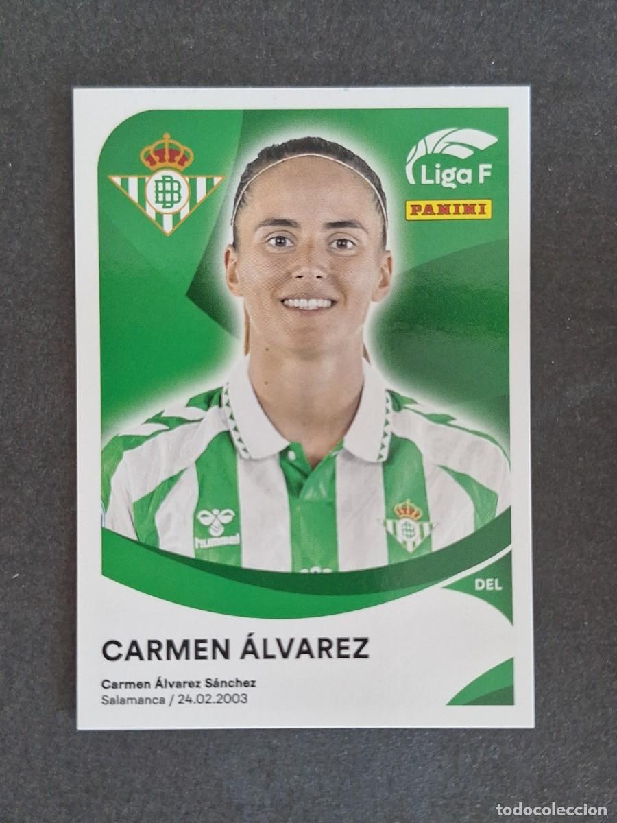 Cartes &agrave; collectionner de Football: L1 CARMEN ALVAREZ REAL BETIS FEMINAS 79B PANINI LIGA F 2024 2025 24 25 SIN PEGAR NUNCA PEGADO