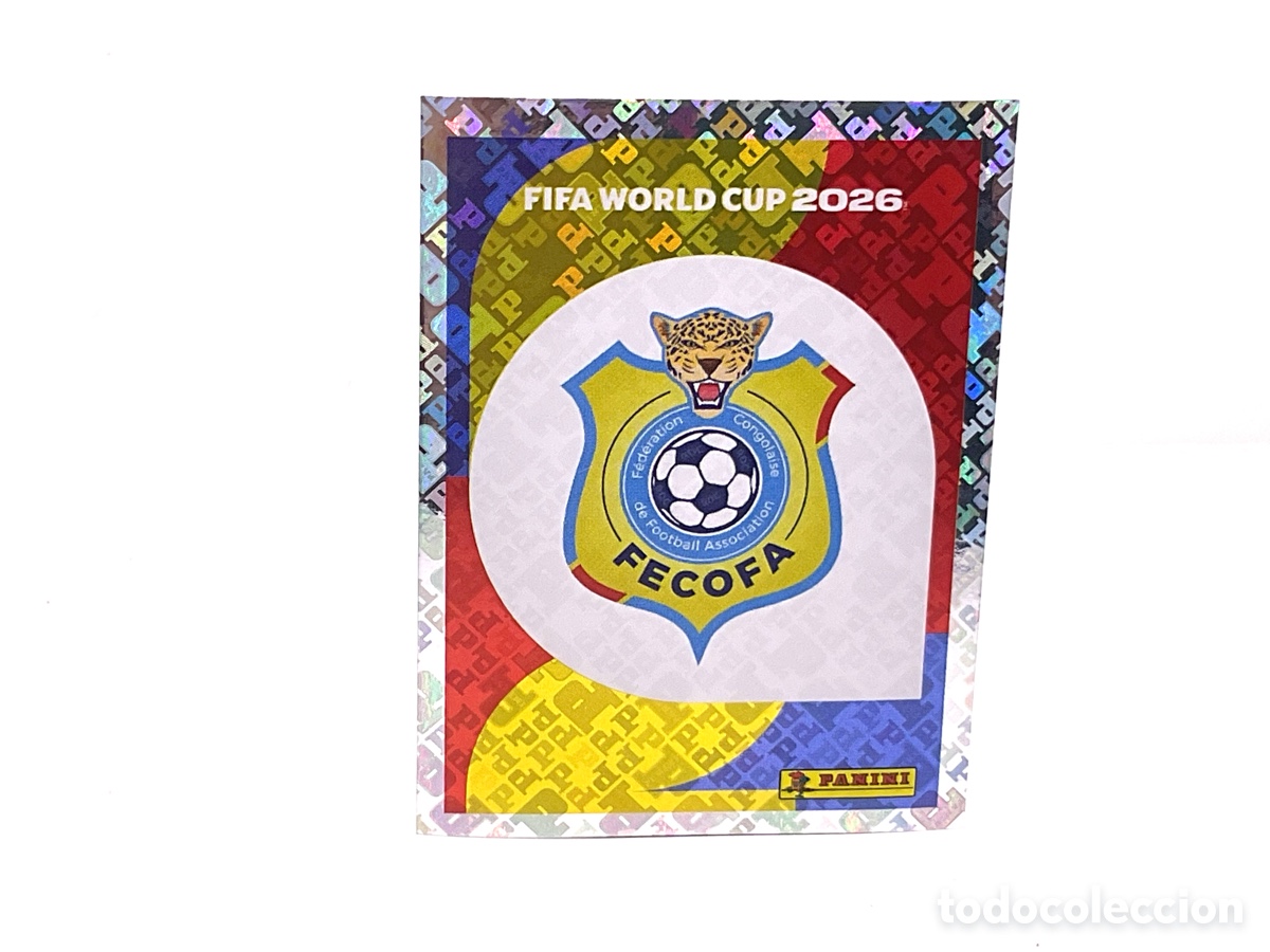 Cromos de f&uacute;tbol: REPUBLICA DEMOCRATICA DEL CONGO / COD. N&ordm; 1. ESCUDO . FIFA WORLD CUP 2026.PANINI
