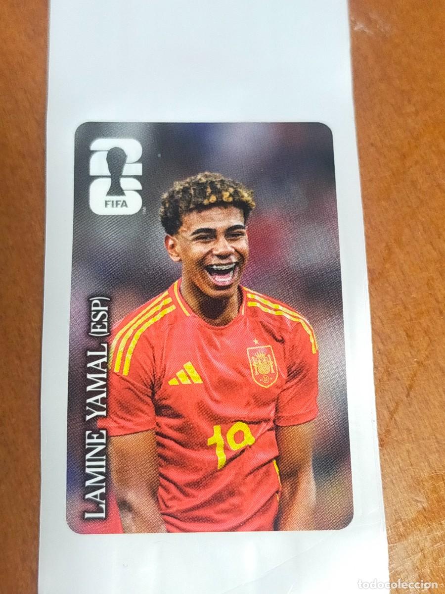 Football Stickers: LAMINE YAMAL (ESPA&Ntilde;A). CROMO STICKER PROMOCI&Oacute;N COCA-COLA MUNDIAL FIFA WORLD CUP 2026.