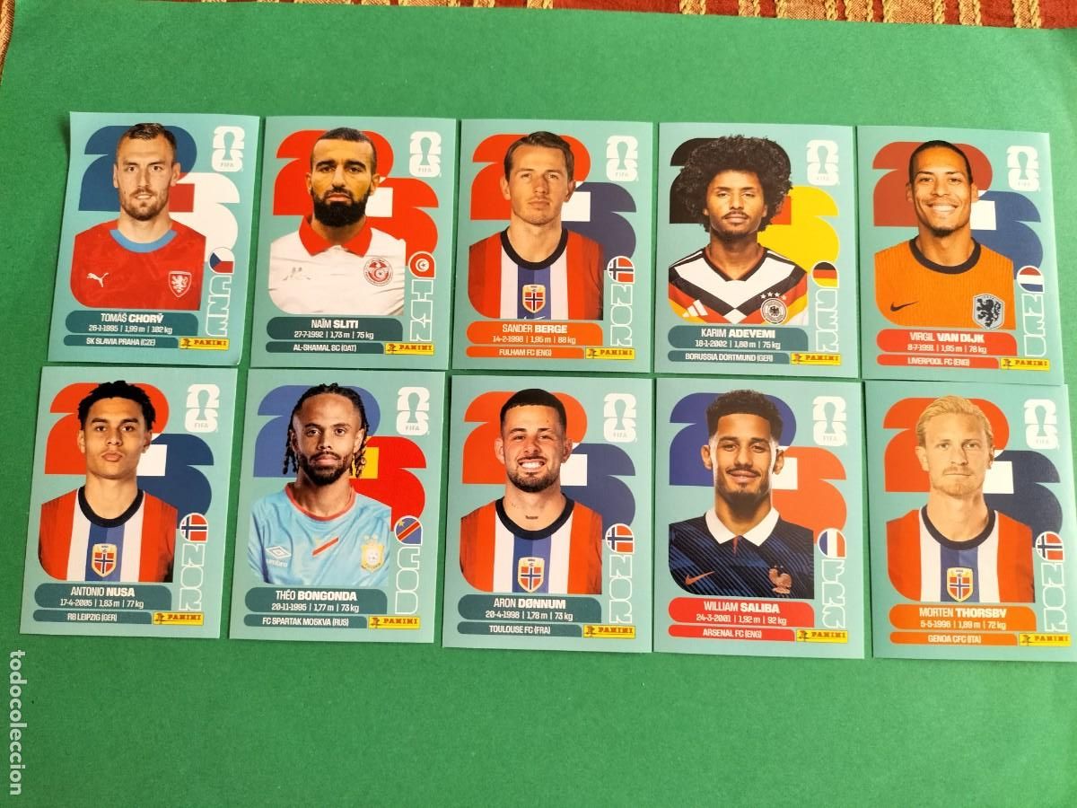 Football Stickers: (PANINI) LOTE DE 10 CROMOS ORIGINALES FIFA WORLD CUP 2026 SIN PEGAR