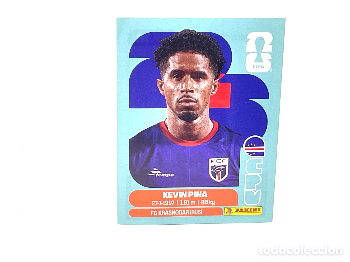 Cromos de f&uacute;tbol: CABO VERDE / CPV . N&ordm; 10. KEVIN PINA . FIFA WORLD CUP 2026.PANINI