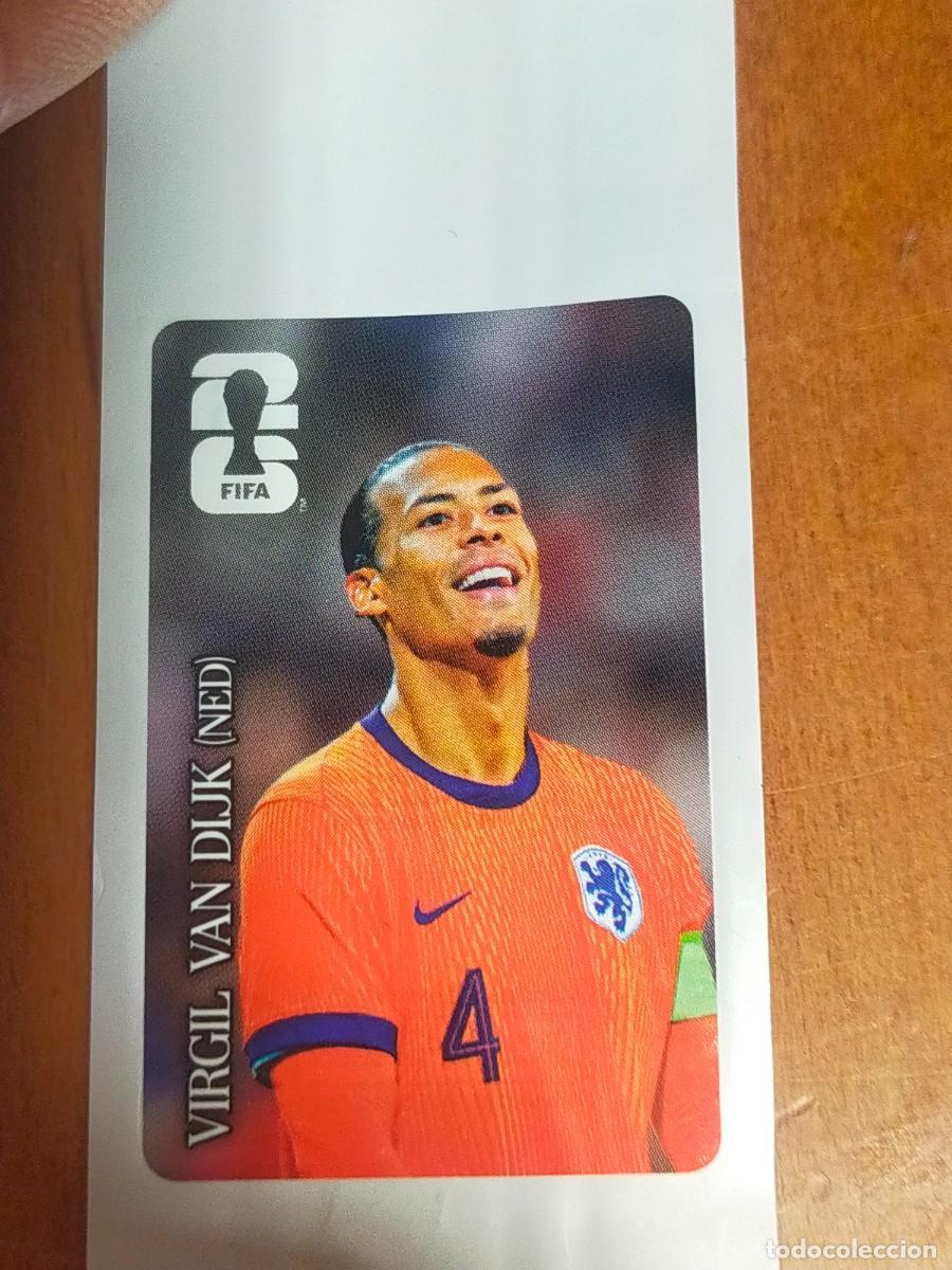 Cromos de f&uacute;tbol: VIRGIL VAN DIJK PAISES BAJOS HOLANDA CROMO STICKER PROMOCI&Oacute;N COCA-COLA MUNDIAL FIFA WORLD CUP 2026.