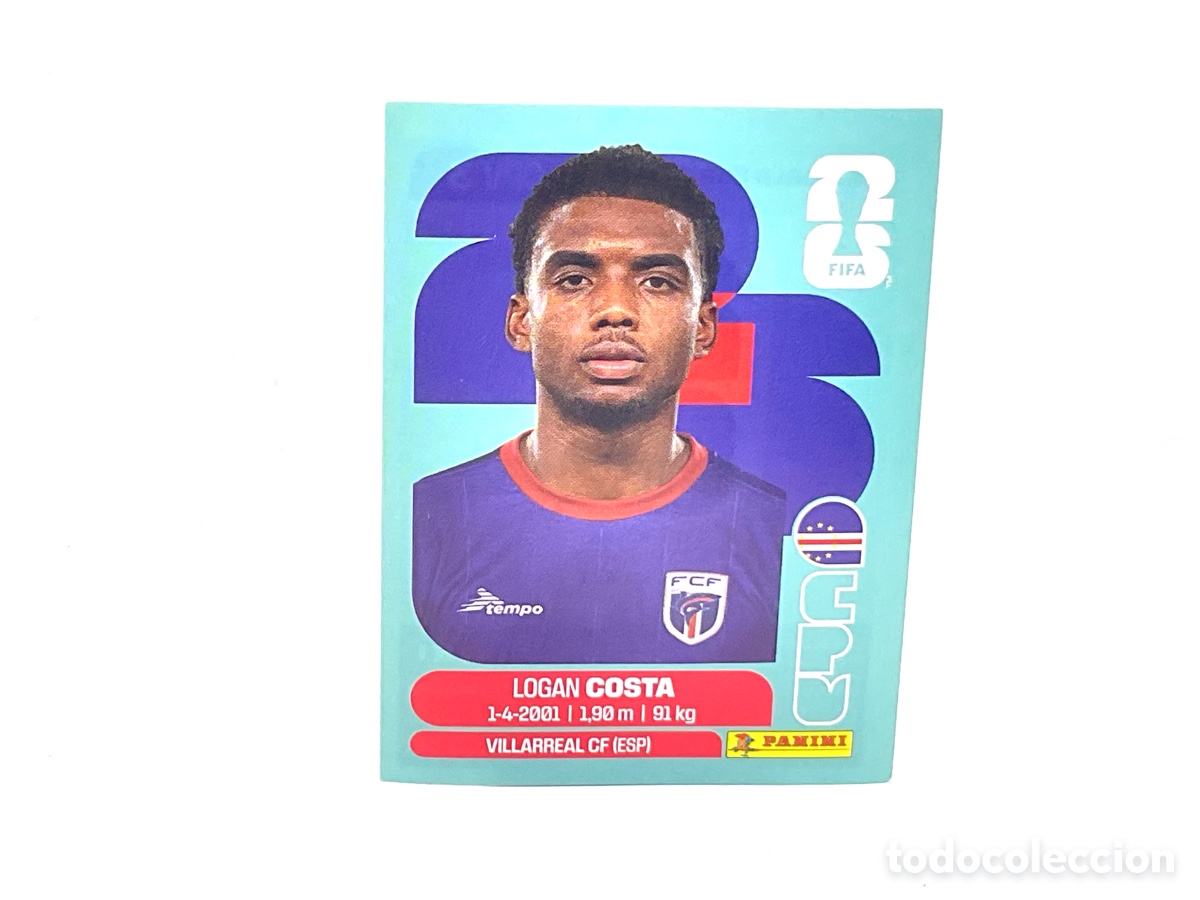 Cromos de f&uacute;tbol: CABO VERDE / CPV . N&ordm; 3. LOGAN COSTA . FIFA WORLD CUP 2026.PANINI