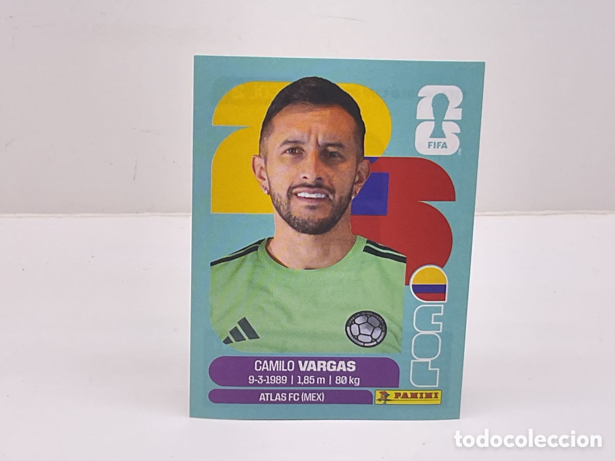 Cartes &agrave; collectionner de Football: COLOMBIA / COL . N&ordm; 2 . CAMILO VARGAS . FIFA WORLD CUP 2026.PANINI
