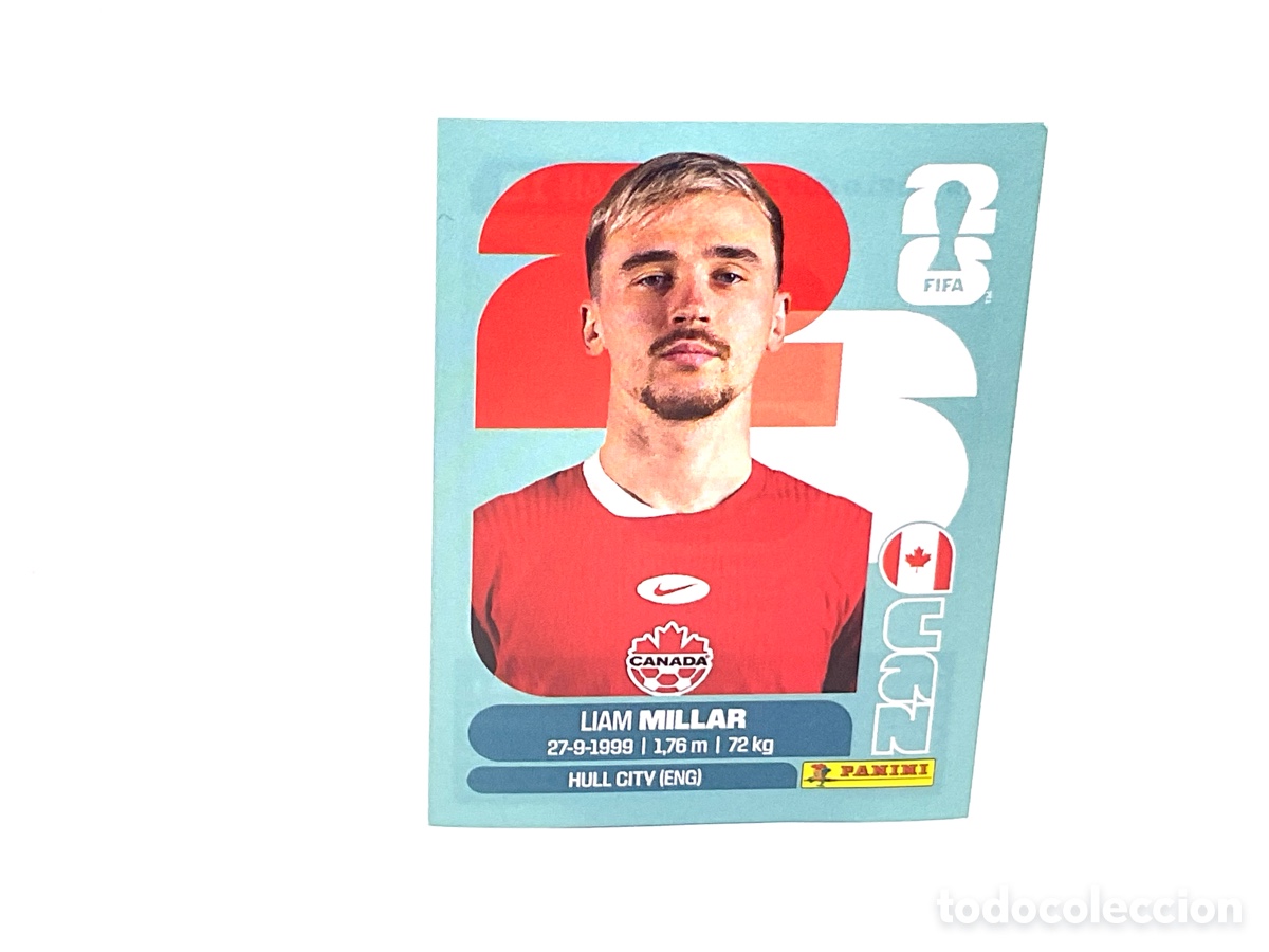 Cartes &agrave; collectionner de Football: CANADA / CAN . N&ordm; 18 . LIAM MILLAR . FIFA WORLD CUP 2026.PANINI