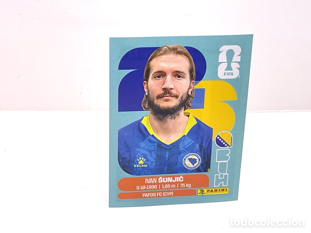 Fu&szlig;ball-Sticker: BOSNIA Y HERZEGOVINA / BIH . N&ordm; 11 . IVAN SUNJIC . FIFA WORLD CUP 2026.PANINI