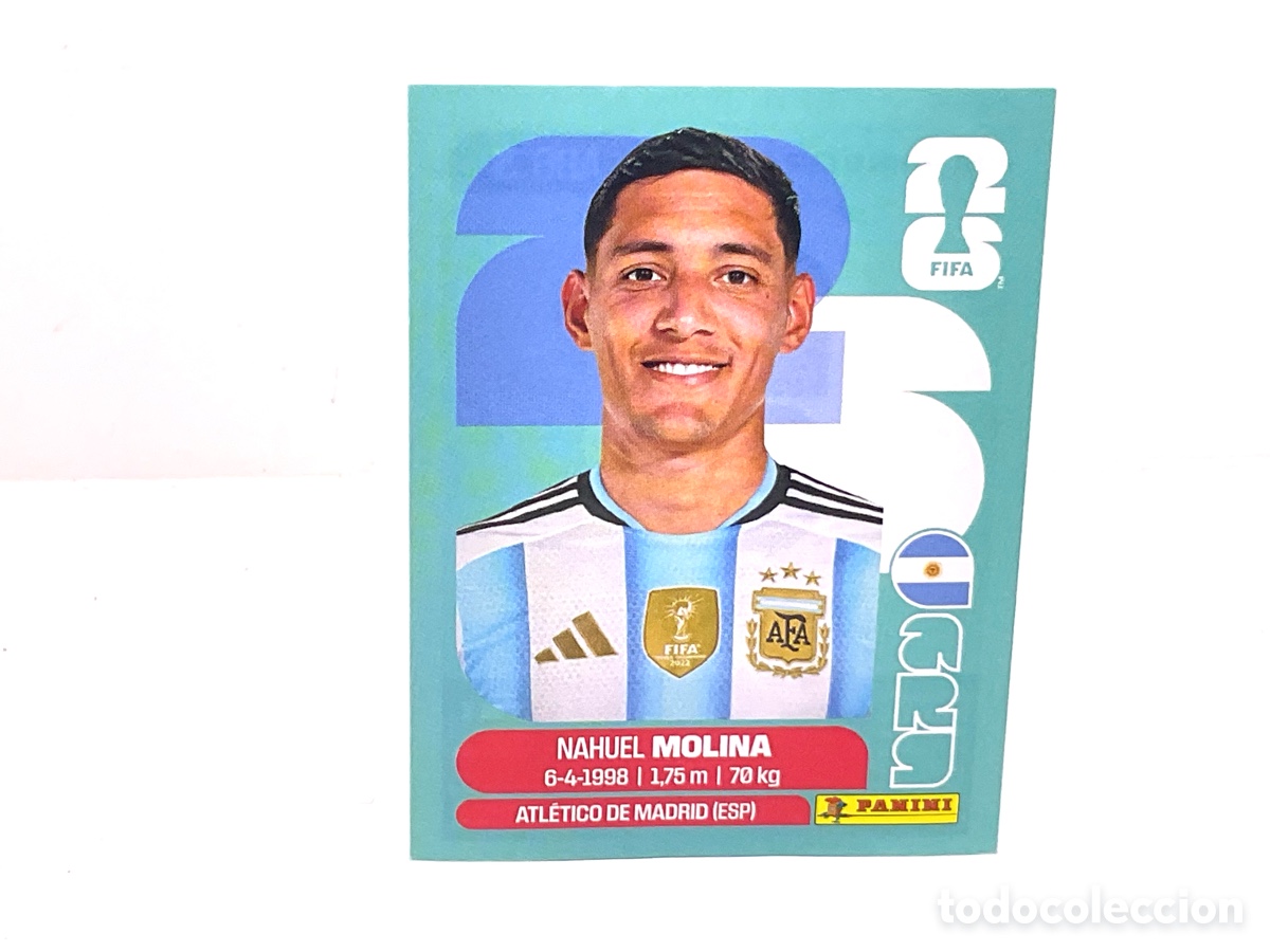 Cartes &agrave; collectionner de Football: ARGENTINA / ARG . N&ordm; 3 . NAHUEL MOLINA . FIFA WORLD CUP 2026.PANINI