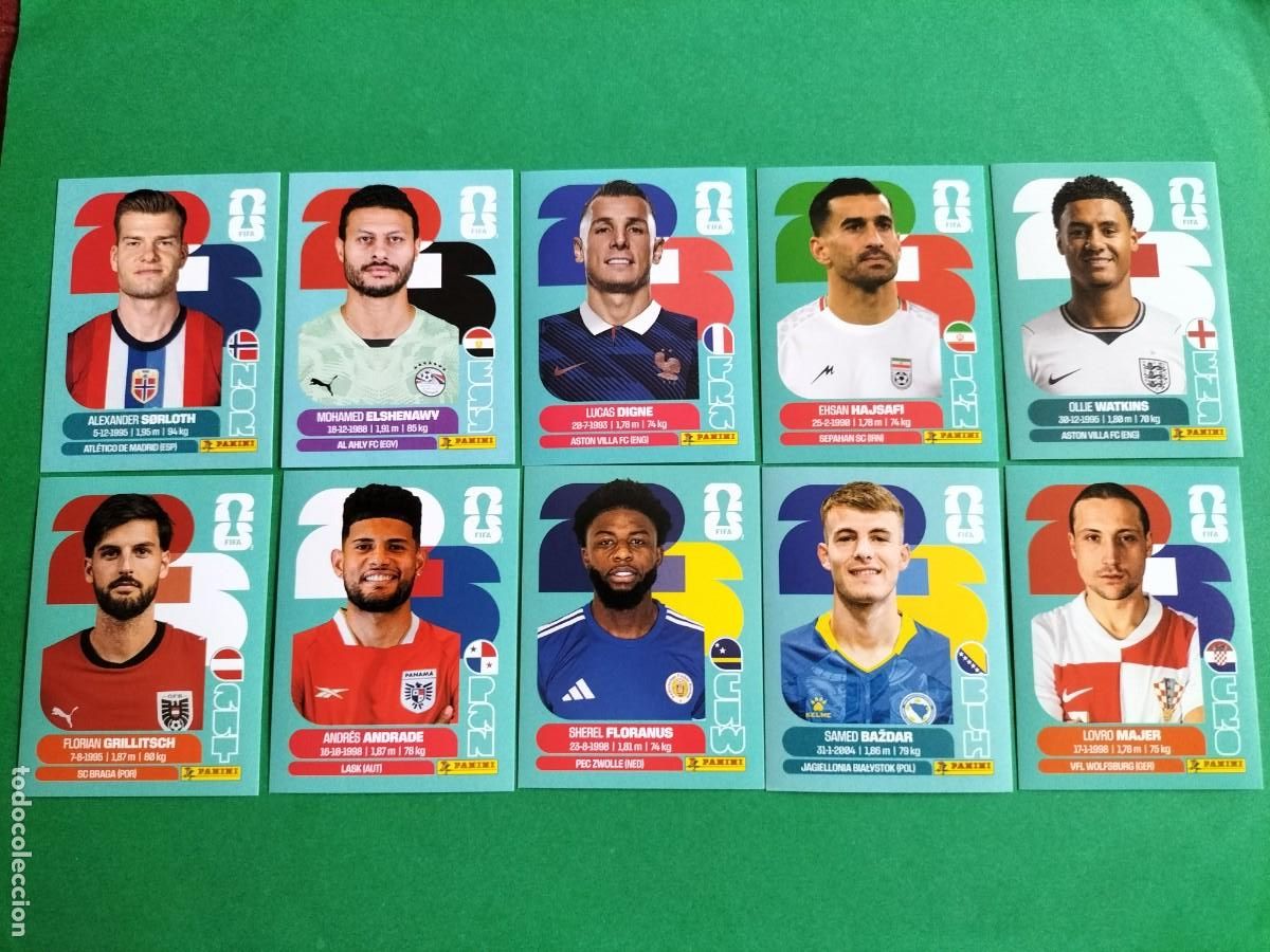 Football Stickers: (PANINI) LOTE DE 10 CROMOS ORIGINALES FIFA WORLD CUP 2026 SIN PEGAR