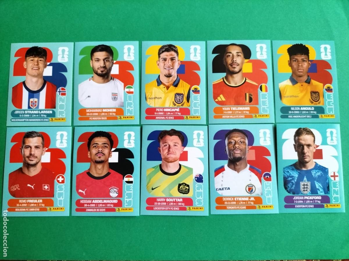 Figurine di Calcio: (PANINI) LOTE DE 10 CROMOS ORIGINALES FIFA WORLD CUP 2026 SIN PEGAR