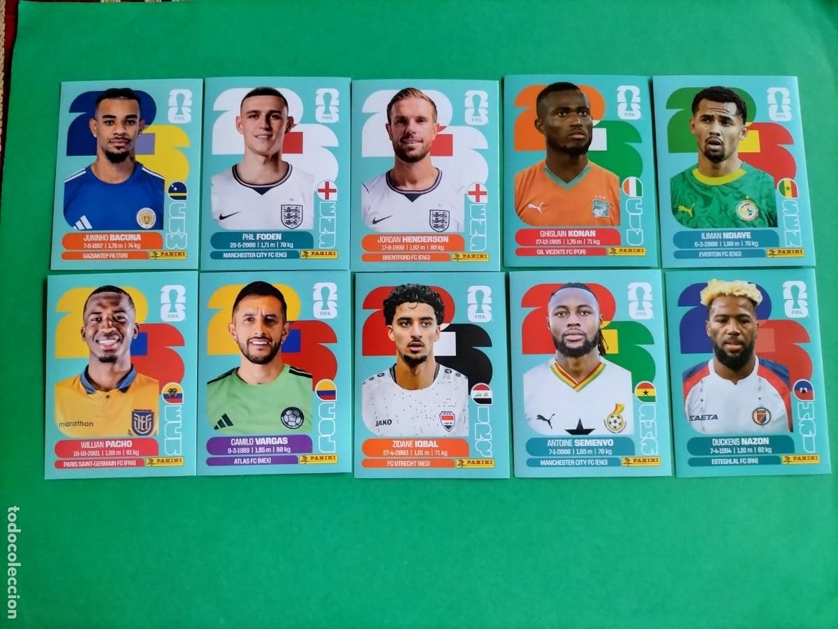 Figurine di Calcio: (PANINI) LOTE DE 10 CROMOS ORIGINALES FIFA WORLD CUP 2026 SIN PEGAR