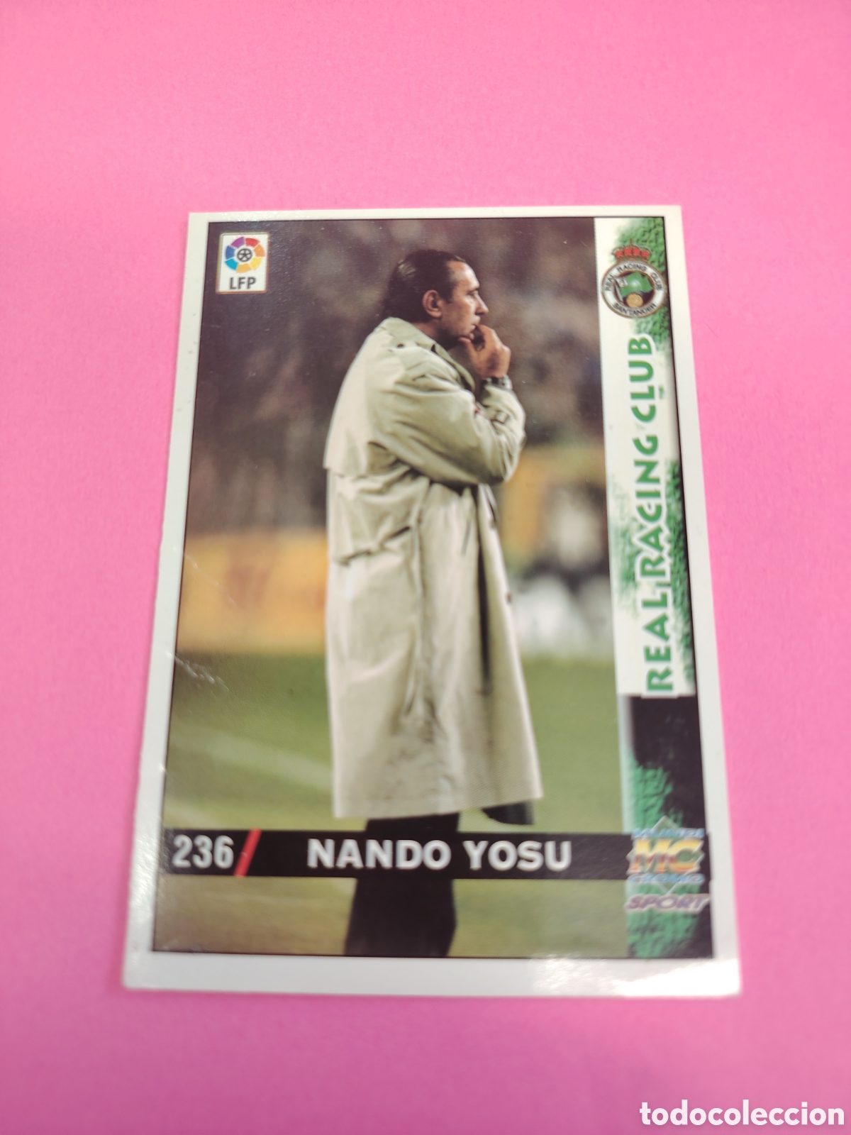 Fu&szlig;ball-Sticker: RACING SANTANDER-N&deg;236-NANDO YOSU-MUNDICROMO FICHAS DE LA LIGA 1998 1999 98 99