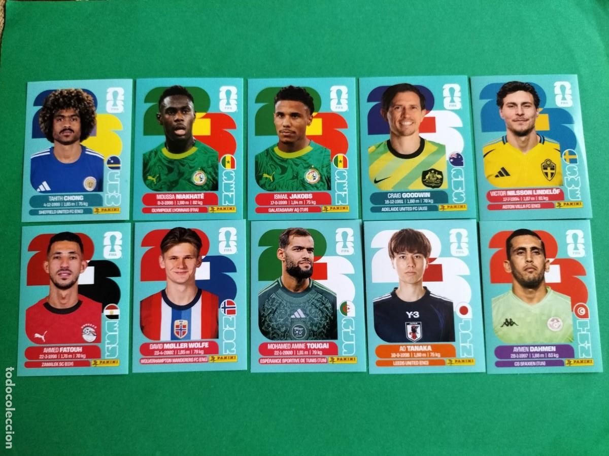 Figurine di Calcio: (PANINI) LOTE DE 10 CROMOS ORIGINALES FIFA WORLD CUP 2026 SIN PEGAR
