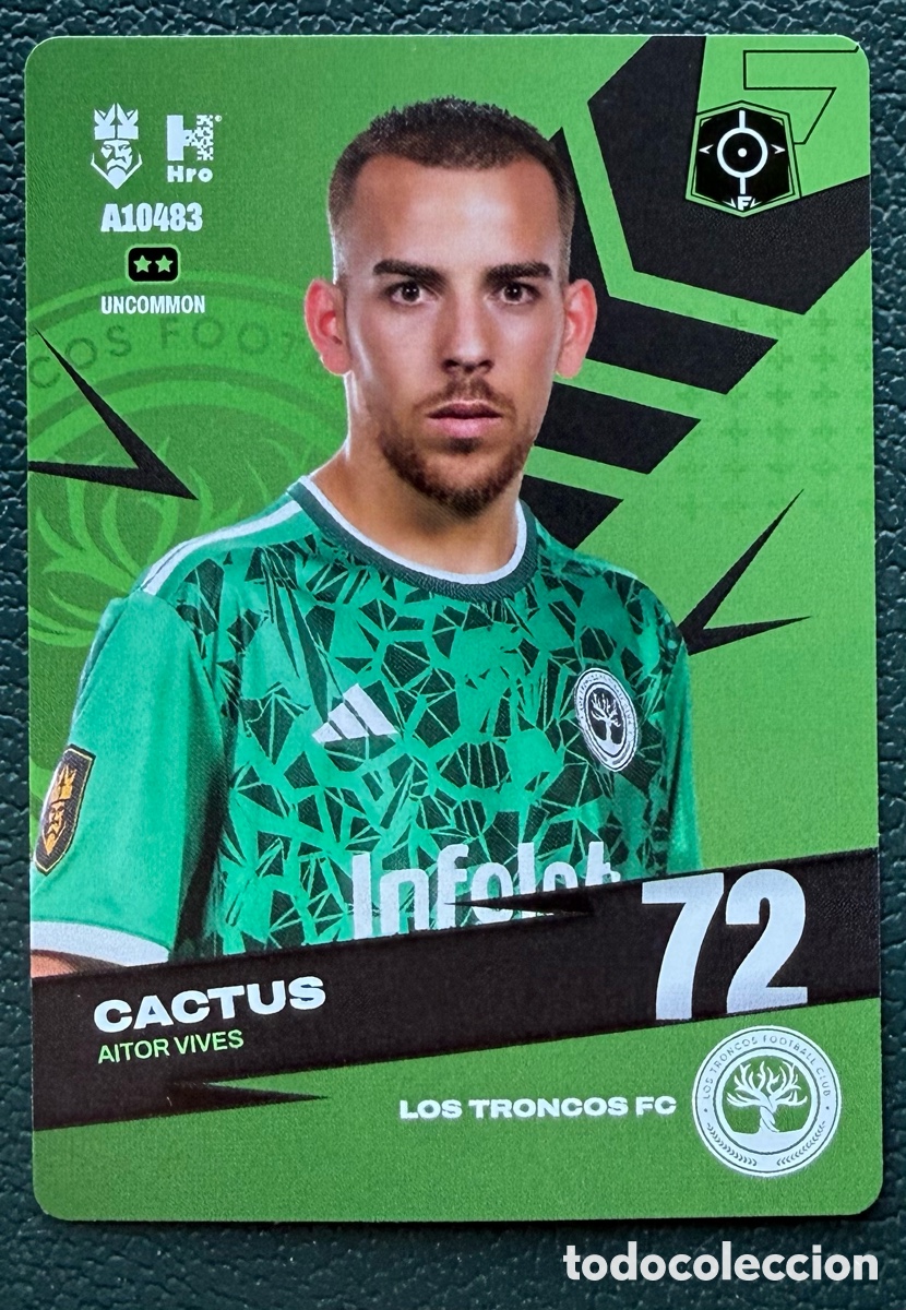 Cromos de Futebol: A10483 AITOR VIVES CACTUS LOS TRONCOS FC FICHAS ALBUM KINGS LEAGUE INFOJOBS 2024 KOLEX