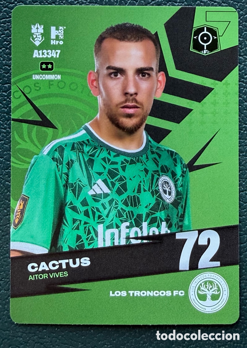 Cromos de Futebol: A13347 AITOR VIVES CACTUS LOS TRONCOS FC FICHAS ALBUM KINGS LEAGUE INFOJOBS 2024 KOLEX