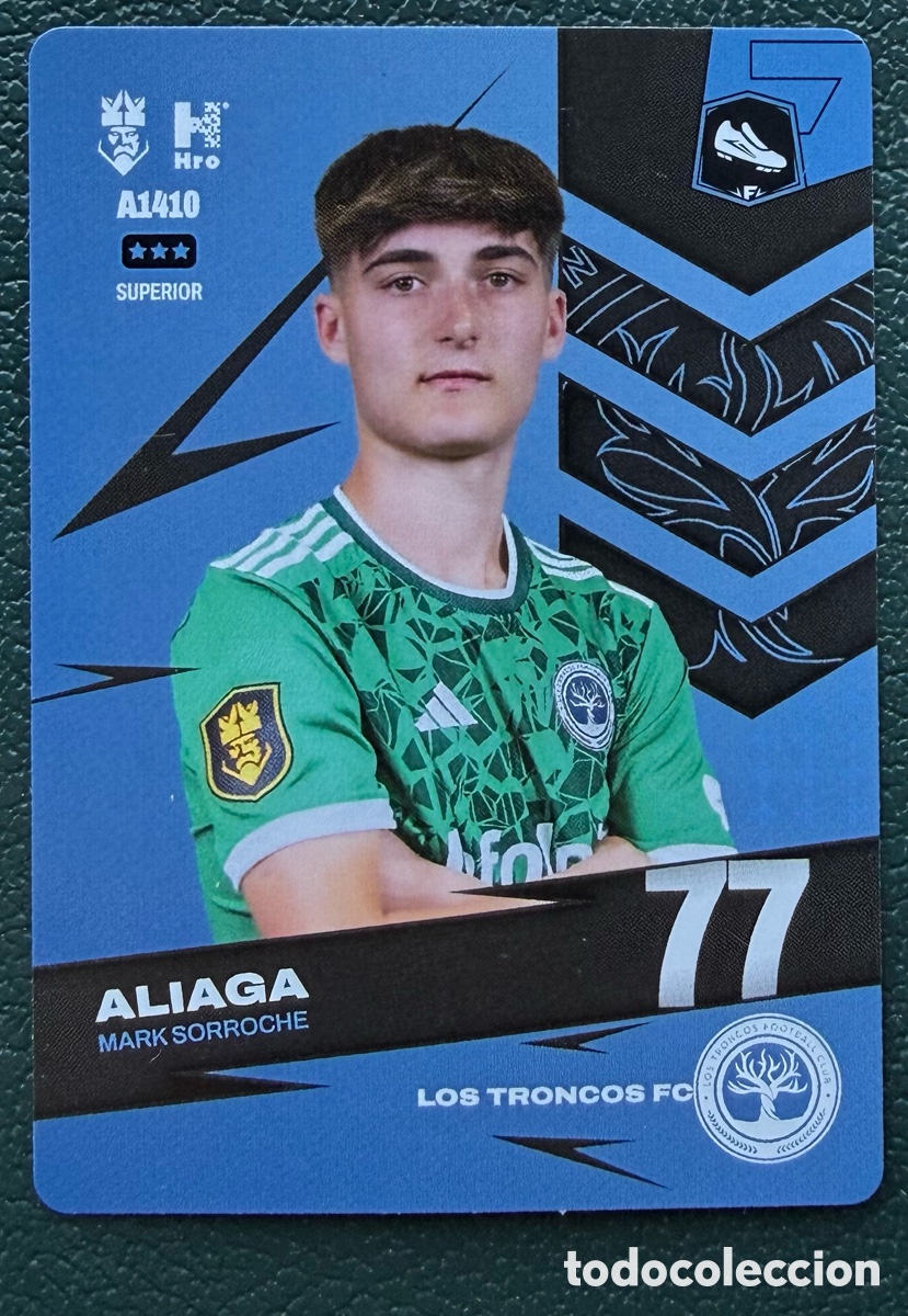 Football Stickers: A1410 MARK SORROCHE ALIAGA LOS TRONCOS FC FICHAS ALBUM KINGS LEAGUE INFOJOBS 2024 KOLEX