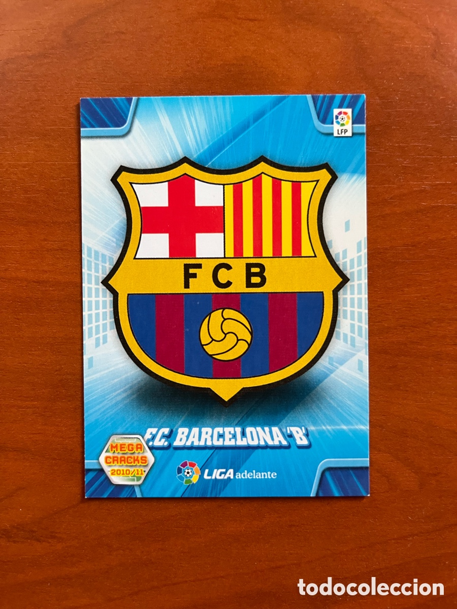 Football Stickers: ESCUDO FC BARCELONA N&ordm; 436 LIGA ADELANTE - MEGACRACKS LA LIGA 2010 2011 - PANINI MGK 10 11