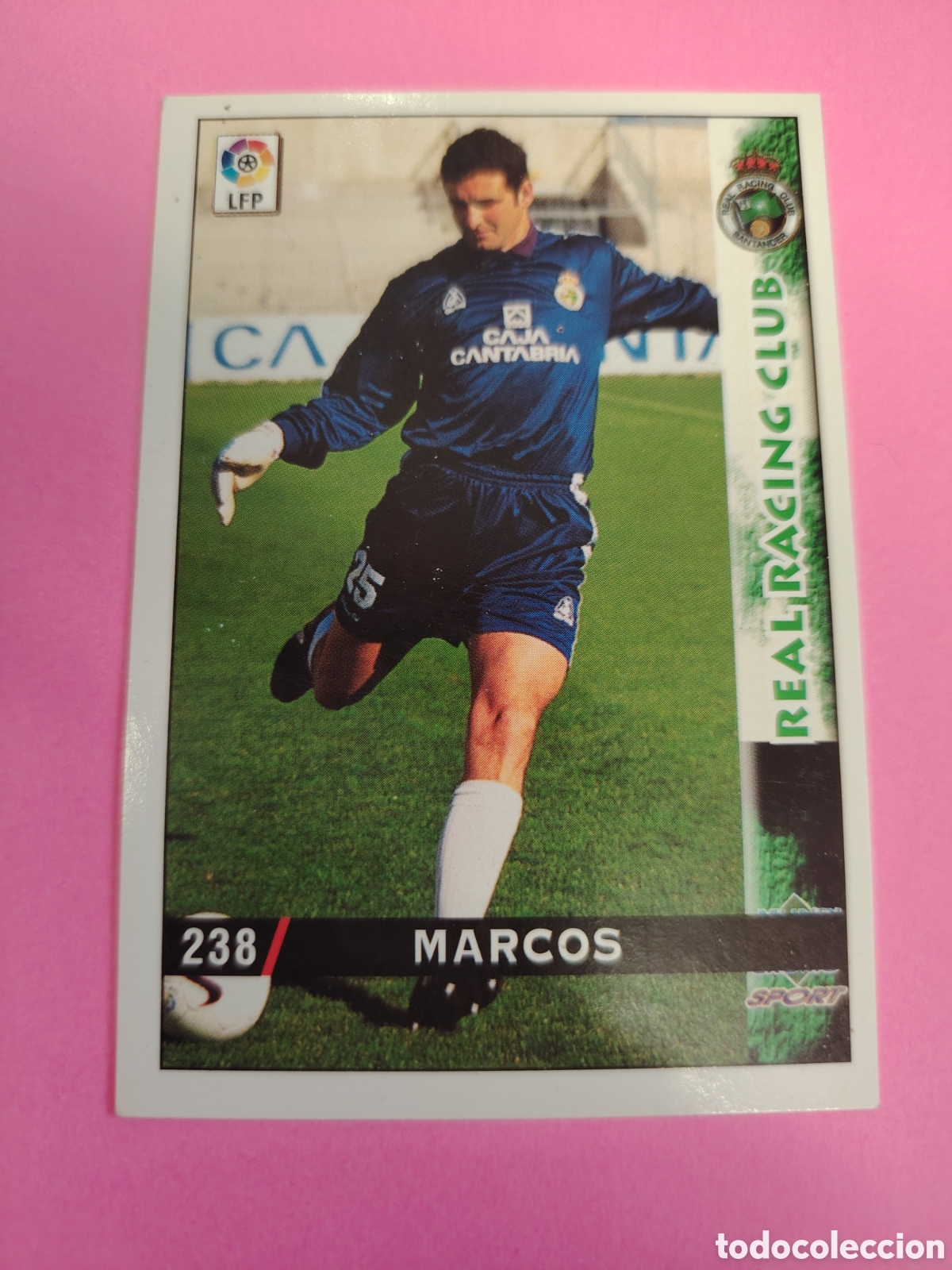 Football Stickers: RACING SANTANDER-N&deg;238-MARCOS-MUNDICROMO FICHAS DE LA LIGA 1998 1999 98 99