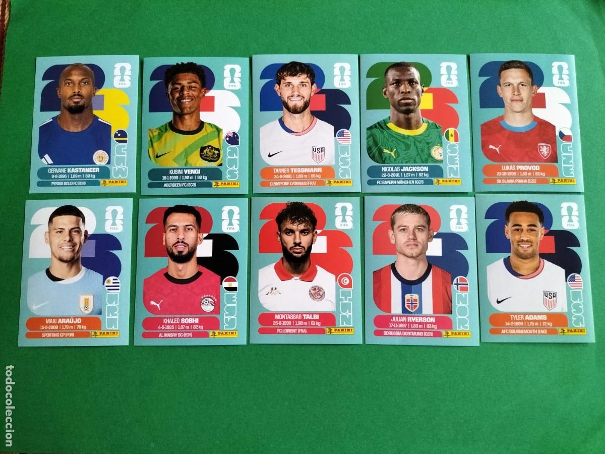 Figurine di Calcio: (PANINI) LOTE DE 10 CROMOS ORIGINALES FIFA WORLD CUP 2026 SIN PEGAR