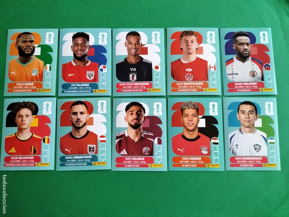 Figurine di Calcio: (PANINI) LOTE DE 10 CROMOS ORIGINALES FIFA WORLD CUP 2026 SIN PEGAR