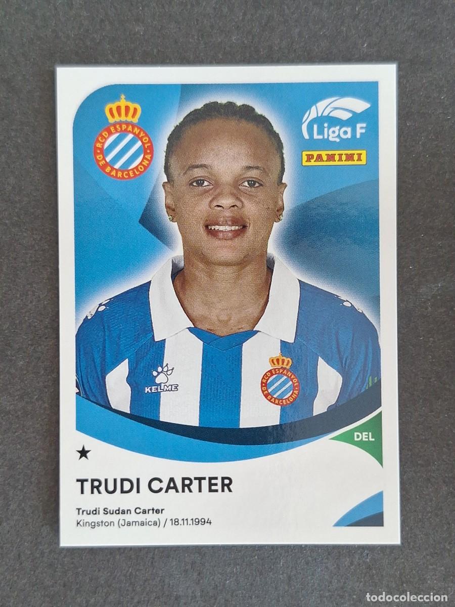 Cartes &agrave; collectionner de Football: L1 TRUDI CARTER R. C. D. ESPA&Ntilde;OL 161 PANINI LIGA F 2024 2025 24 25 SIN PEGAR NUNCA PEGADO