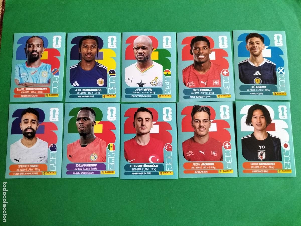 Figurine di Calcio: (PANINI) LOTE DE 10 CROMOS ORIGINALES FIFA WORLD CUP 2026 SIN PEGAR