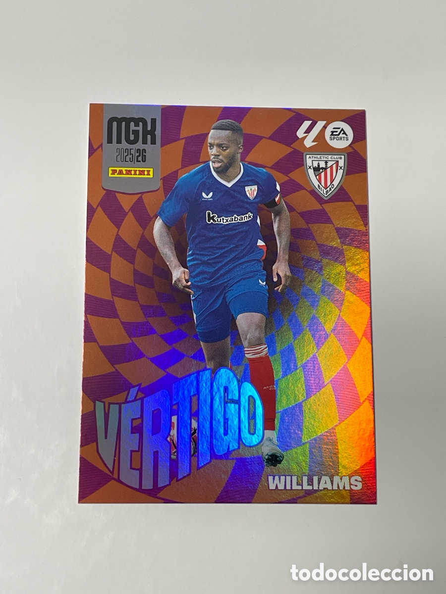 Cartes &agrave; collectionner de Football: I&ntilde;aki Williams Athletic de Bilbao Panini Megacracks 2025/26 V&eacute;rtigo #386
