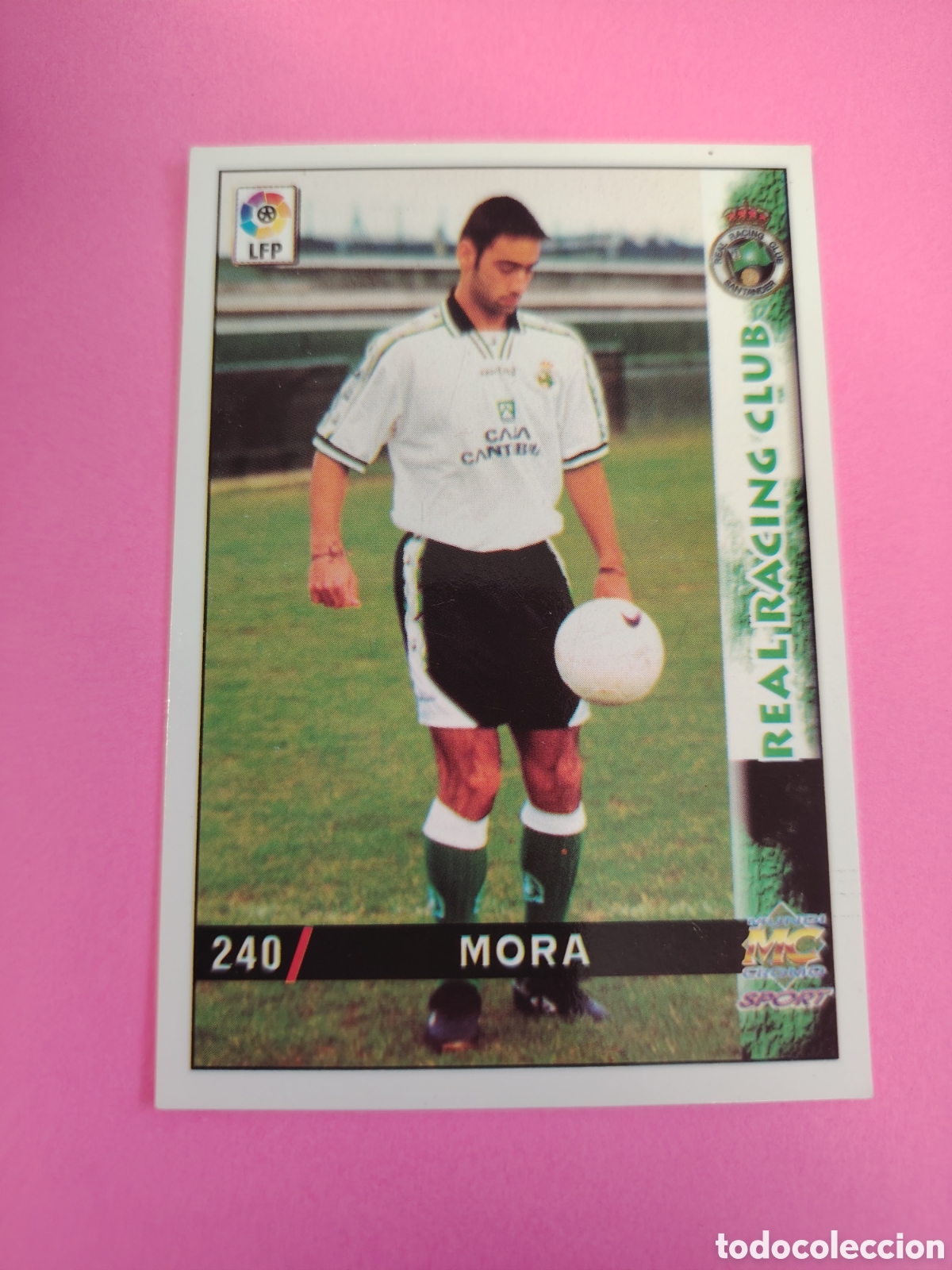 Cromos de f&uacute;tbol: RACING SANTANDER-N&deg;240-MORA-MUNDICROMO FICHAS DE LA LIGA 1998 1999 98 99