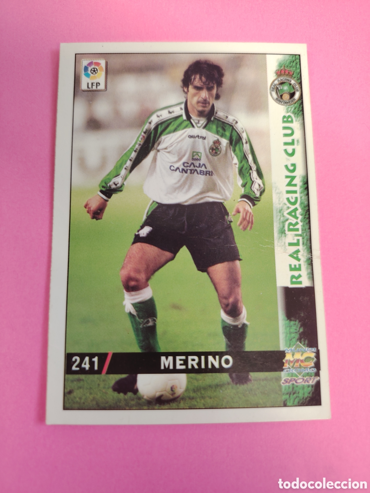 Cromos de f&uacute;tbol: RACING SANTANDER-N&deg;241-MERINO-MUNDICROMO FICHAS DE LA LIGA 1998 1999 98 99