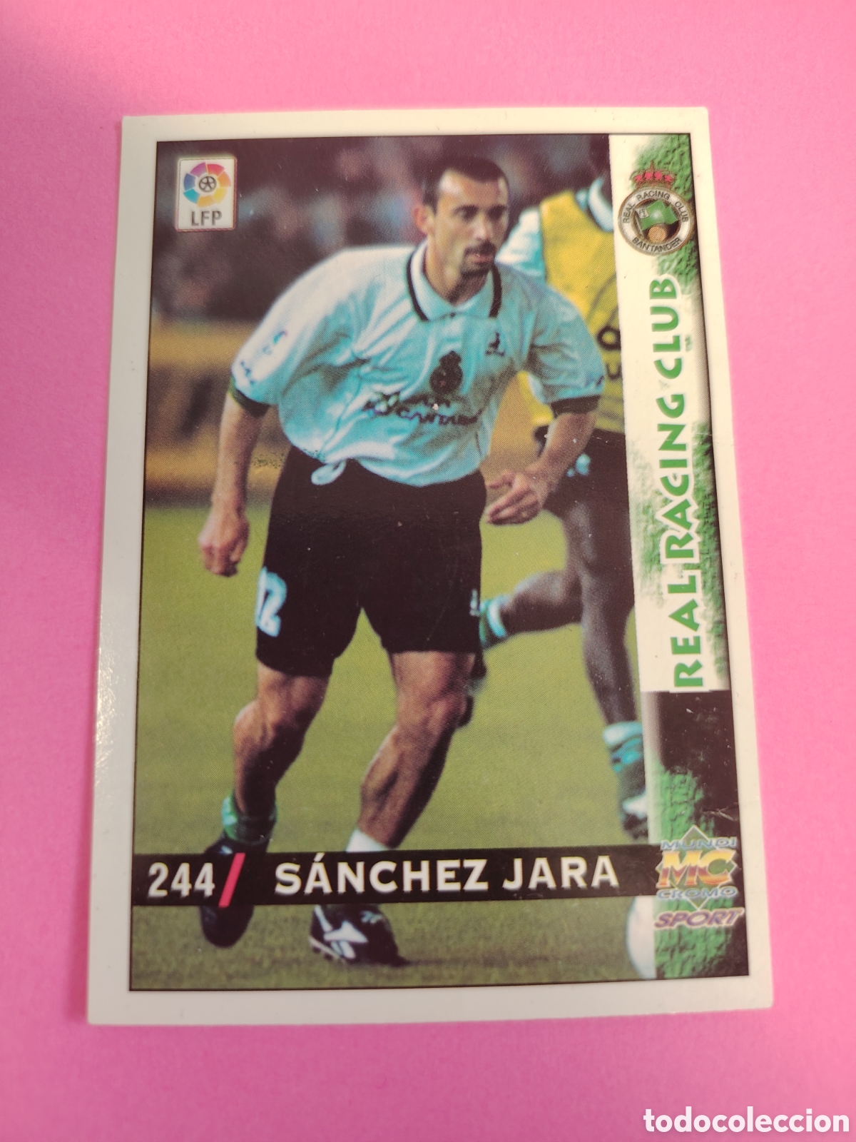 Cromos de f&uacute;tbol: RACING SANTANDER-N&deg;244-SANCHEZ JARA-MUNDICROMO FICHAS DE LA LIGA 1998 1999 98 99