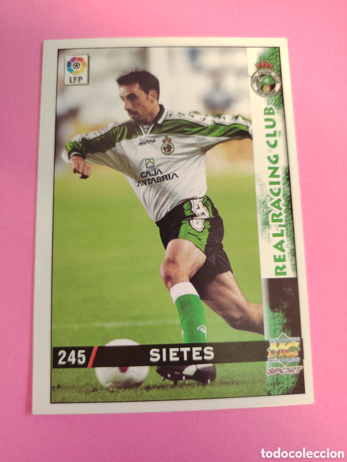 Cartes &agrave; collectionner de Football: RACING SANTANDER-N&deg;245-SIETES-MUNDICROMO FICHAS DE LA LIGA 1998 1999 98 99