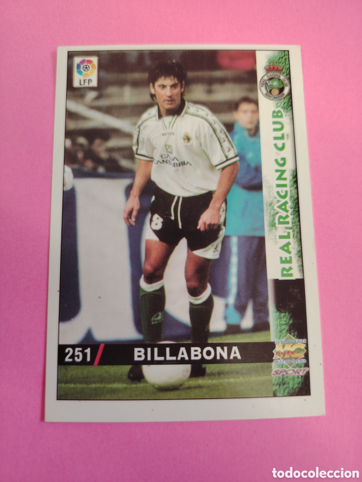 Cartes &agrave; collectionner de Football: RACING SANTANDER-N&deg;251-BILLABONA-MUNDICROMO FICHAS DE LA LIGA 1998 1999 98 99