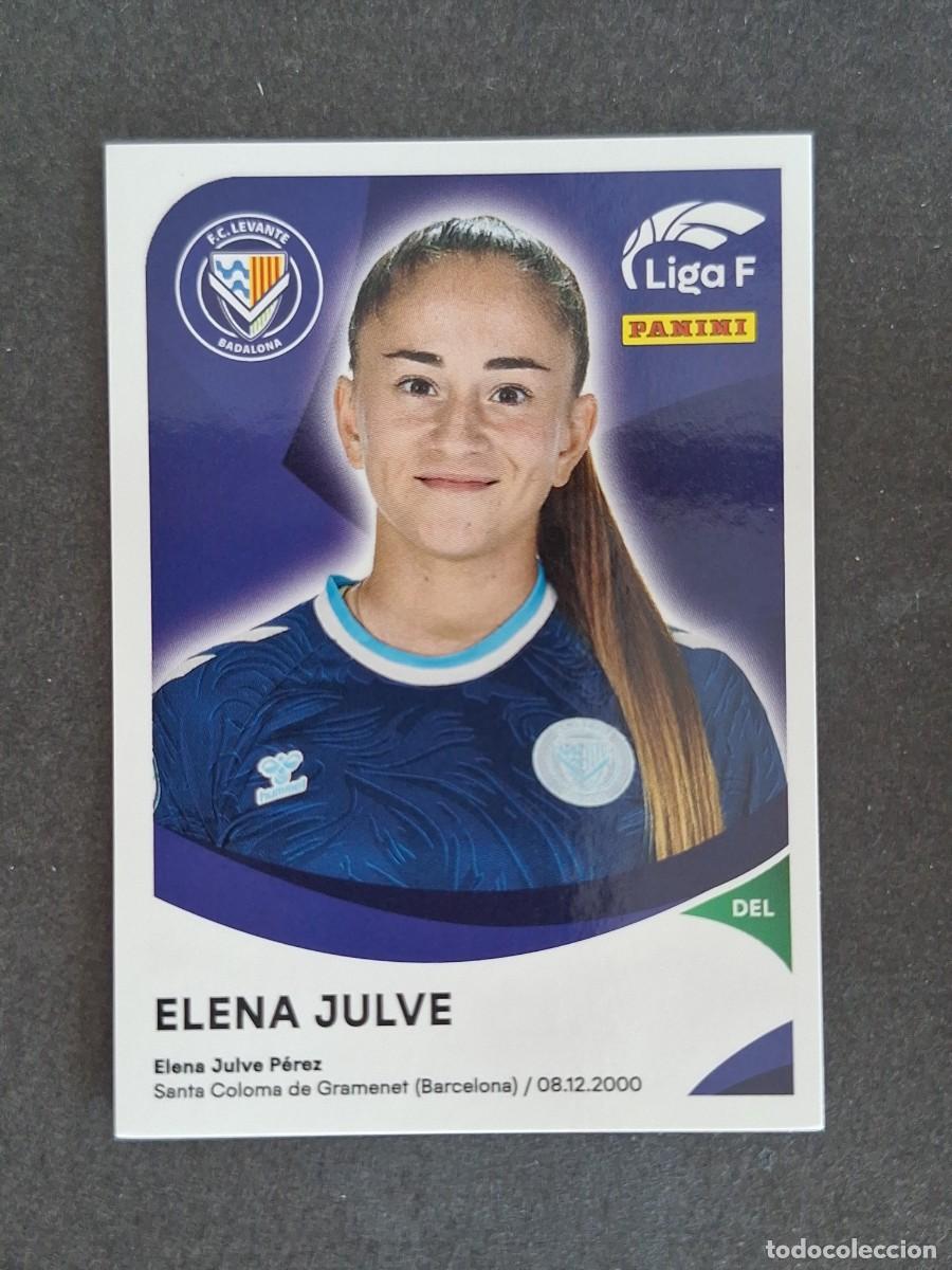 Cartes &agrave; collectionner de Football: L1 ELENA JULVE F. C. LEVANTE BADALONA 199 PANINI LIGA F 2024 2025 24 25 SIN PEGAR NUNCA PEGADO