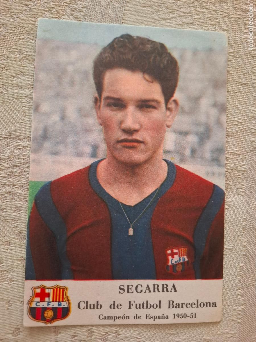 Football Stickers: SEGARRA 1950 1951 50 51 - FC. BARCELONA - CHAMPA&Ntilde;A CASTELLBLANCH