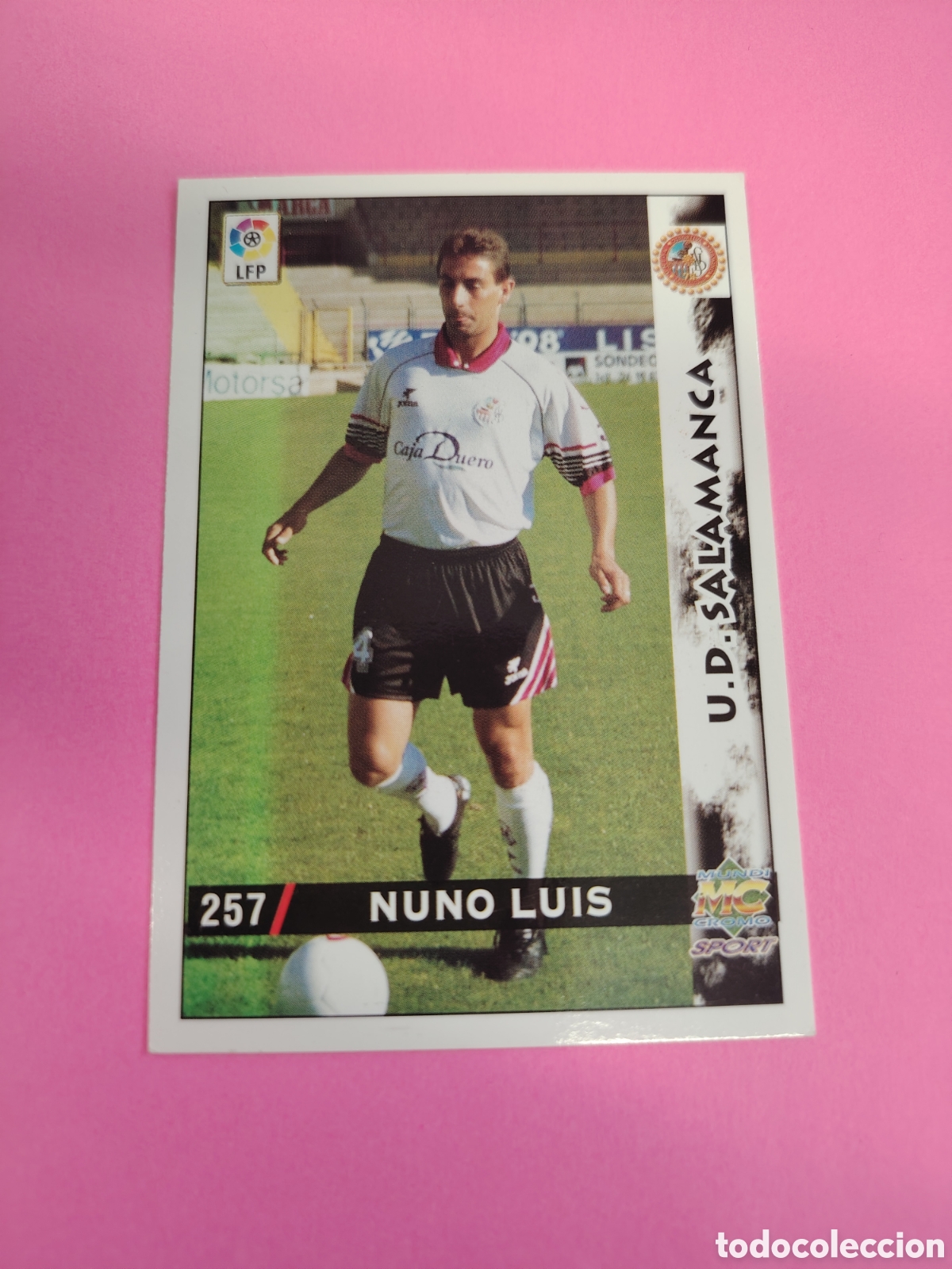 Cromos de f&uacute;tbol: SALAMANCA-N&deg;257-NUNO LUIS-MUNDICROMO FICHAS DE LA LIGA 1998 1999 98 99