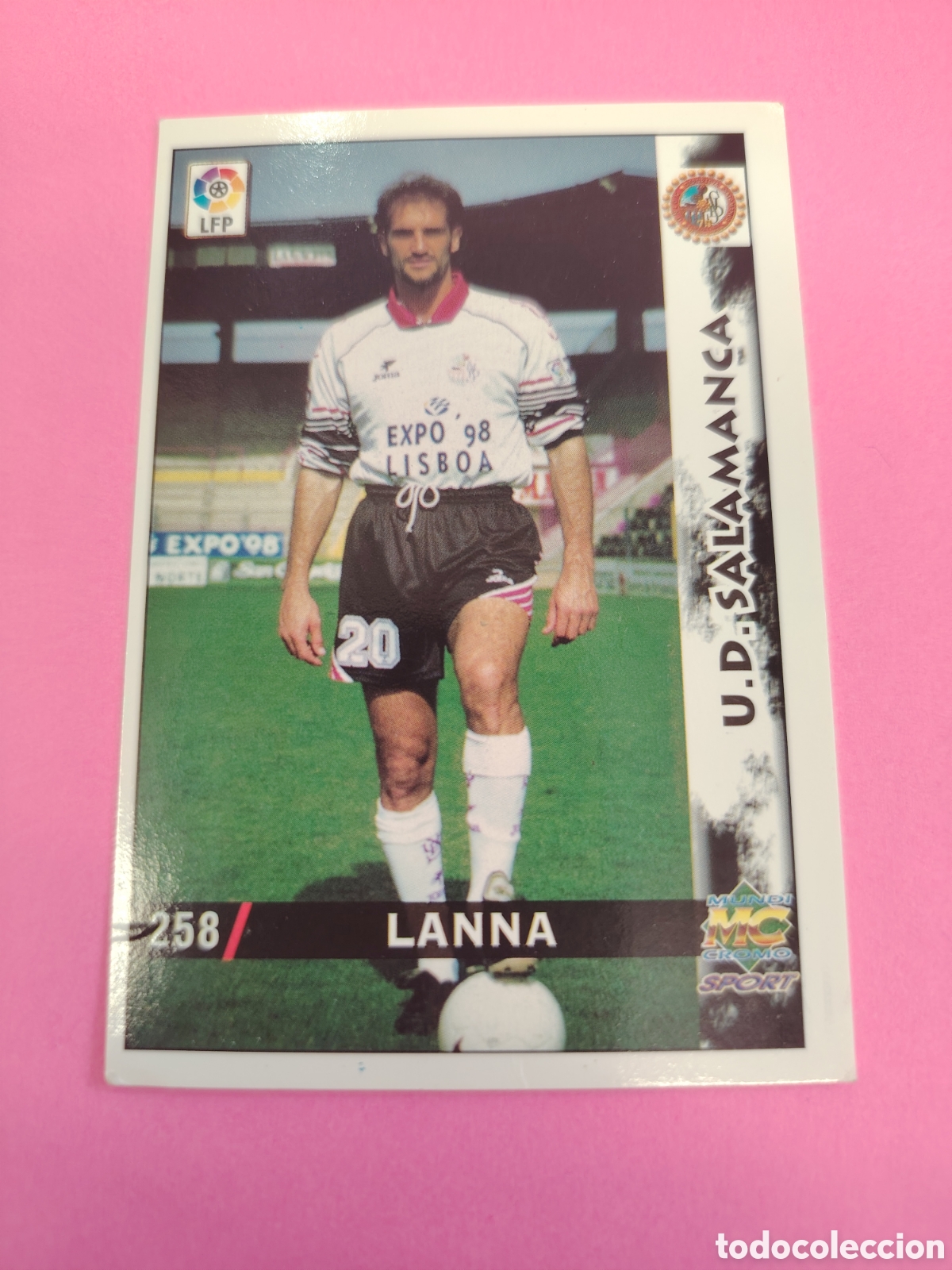 Cromos de f&uacute;tbol: SALAMANCA-N&deg;258-LANNA-MUNDICROMO FICHAS DE LA LIGA 1998 1999 98 99