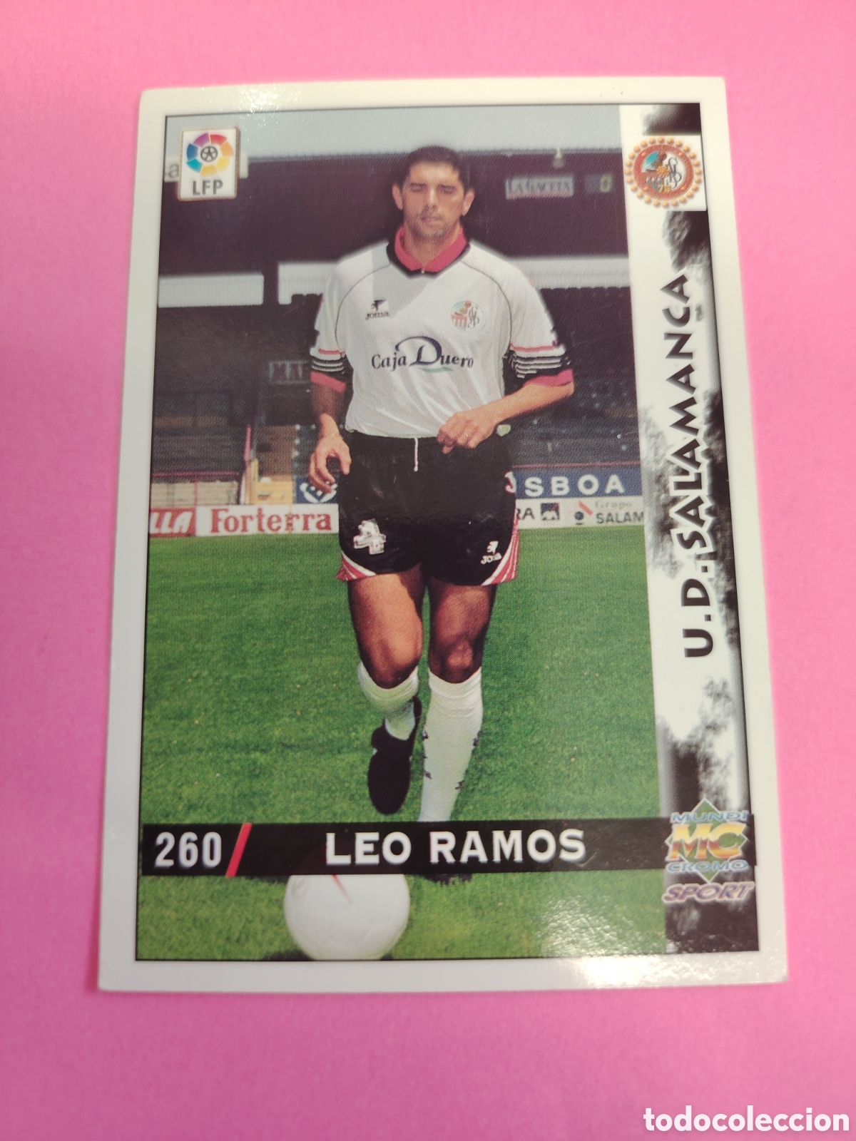Cromos de f&uacute;tbol: SALAMANCA-N&deg;260-LEO RAMOS-MUNDICROMO FICHAS DE LA LIGA 1998 1999 98 99