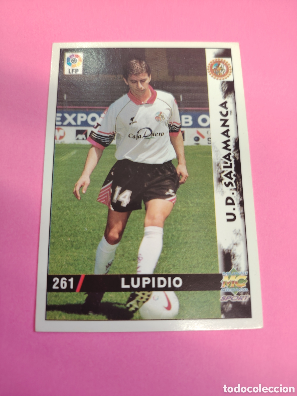 Football Stickers: SALAMANCA-N&deg;261-LUPIDIO-MUNDICROMO FICHAS DE LA LIGA 1998 1999 98 99