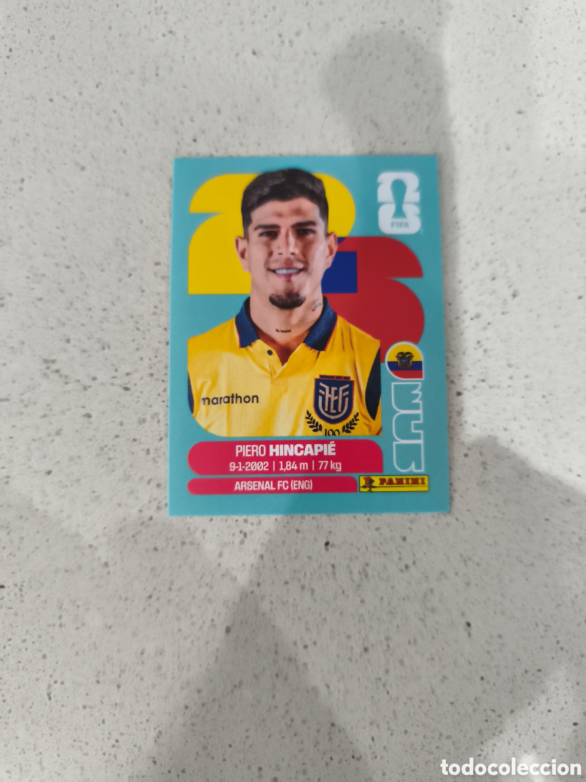 Cromos de Futebol: CROMO N&Uacute;MERO 4 HINCAPI&Eacute; ECUADOR. MUNDIAL 2026. PANINI