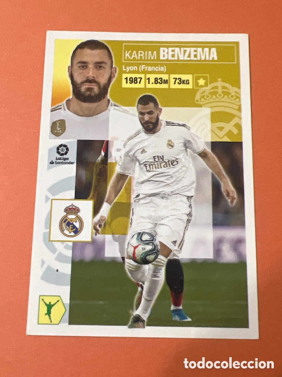 Cromos de Futebol: C1920. BENZEMA #18 LIGA ESTE 2020-21 REAL MADRID 20-21 SIN PEGAR