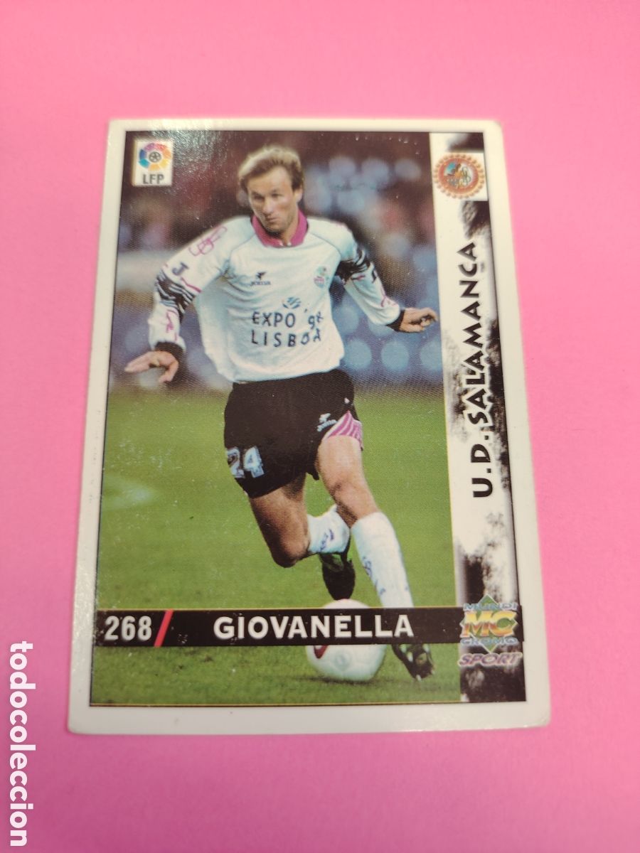 Cromos de f&uacute;tbol: SALAMANCA-N&deg;268-GIOVANELLA-MUNDICROMO FICHAS DE LA LIGA 1998 1999 98 99