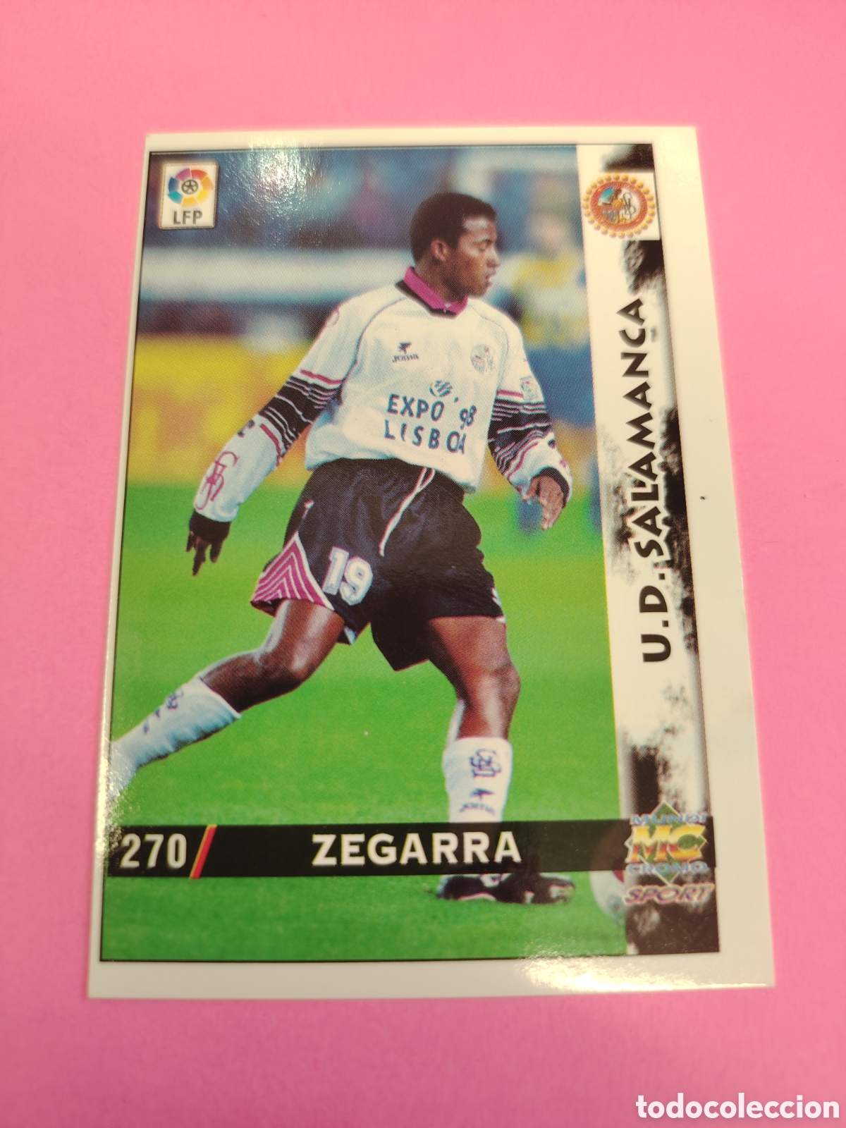 Cromos de f&uacute;tbol: SALAMANCA-N&deg;270-ZEGARRA-BAJA-MUNDICROMO FICHAS DE LA LIGA 1998 1999 98 99