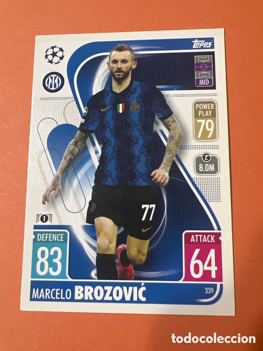 Cromos de f&uacute;tbol: C1925. 339 Marcelo Brozovic Inter de Mil&aacute;n Match Attax 21 22