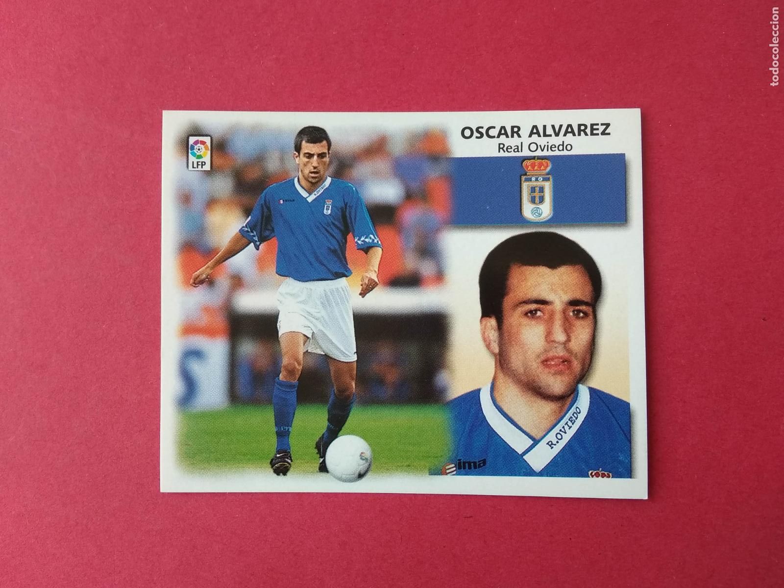 Cromos de f&uacute;tbol: EDICIONES ESTE LIGA 99 00 1999 2000 CROMO NUNCA PEGADO COLOCA OVIEDO , OSCAR ALVAREZ