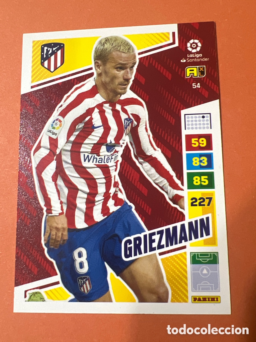 Cromos de f&uacute;tbol: C1935. 54 GRIEZMANN ATLETICO DE MADRID FICHAS ALBUM ADRENALYN XL 2022 2023 22 23